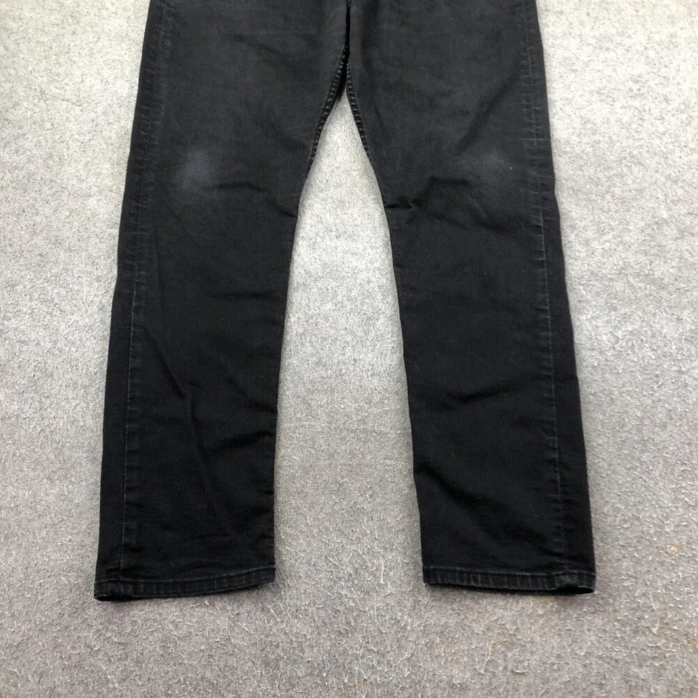 Levis 512 Jeans Mens 40x32 Black Charcoal Wash Slim Tapered Denim Pants Casual
